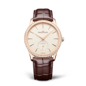 jaeger lecoultre replica watch master ultra thin small seconds pink gold diamonds q1212501 2000A