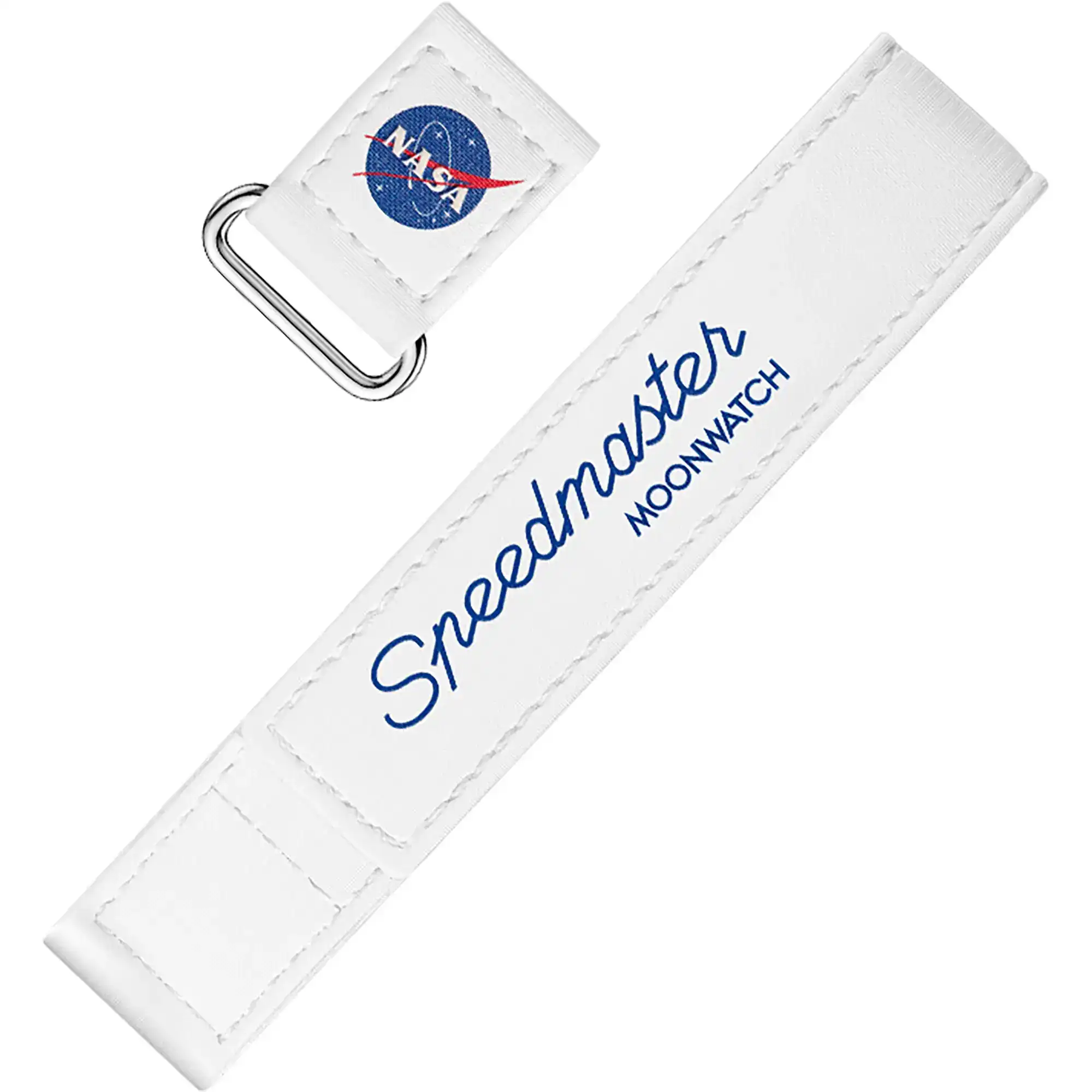 omega two piece 2 piece white speedmaster moonwatch velcror strap 032CWZ016041w 8ed8dc