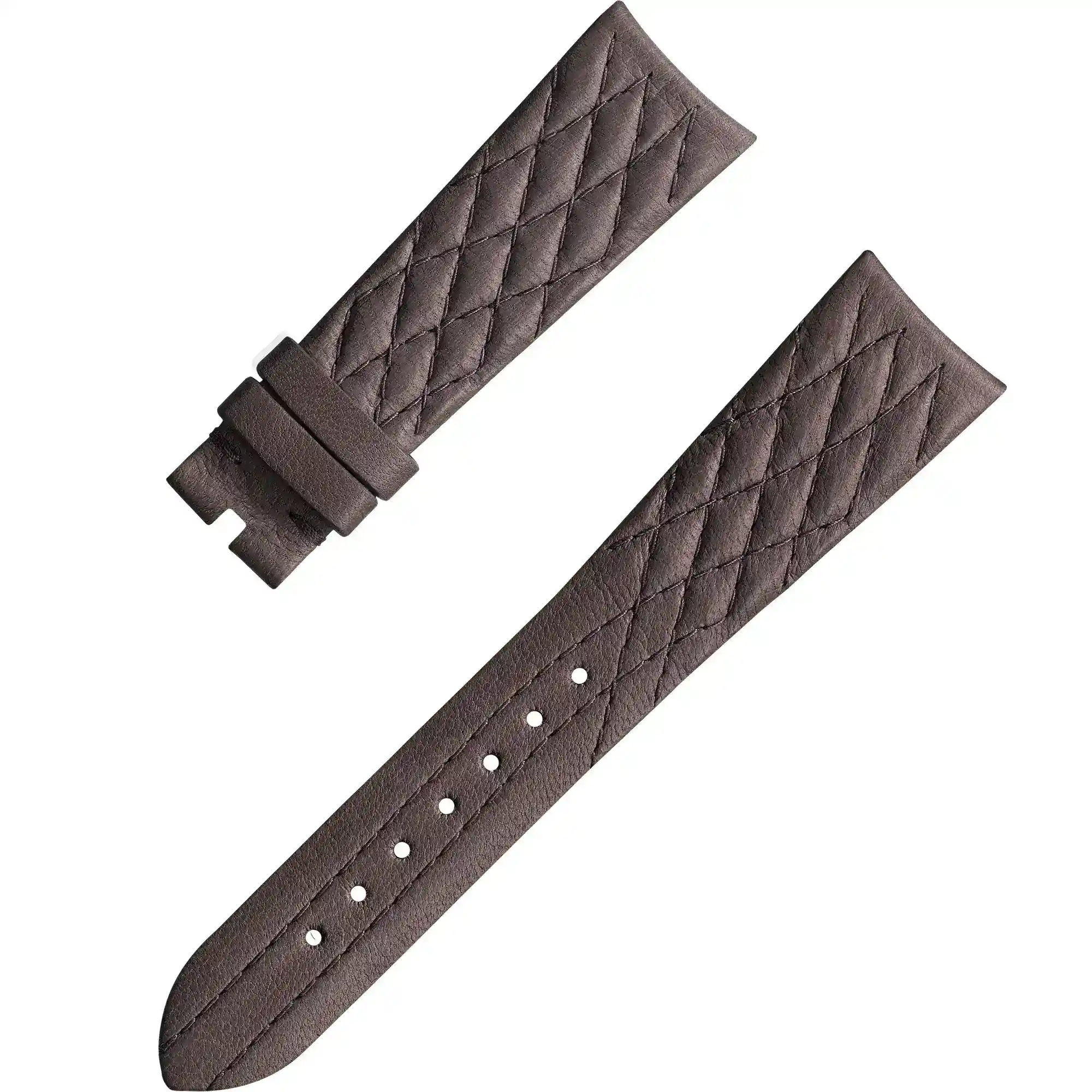 omega two piece taupe brown leather strap 032CUZ011297 d2a150
