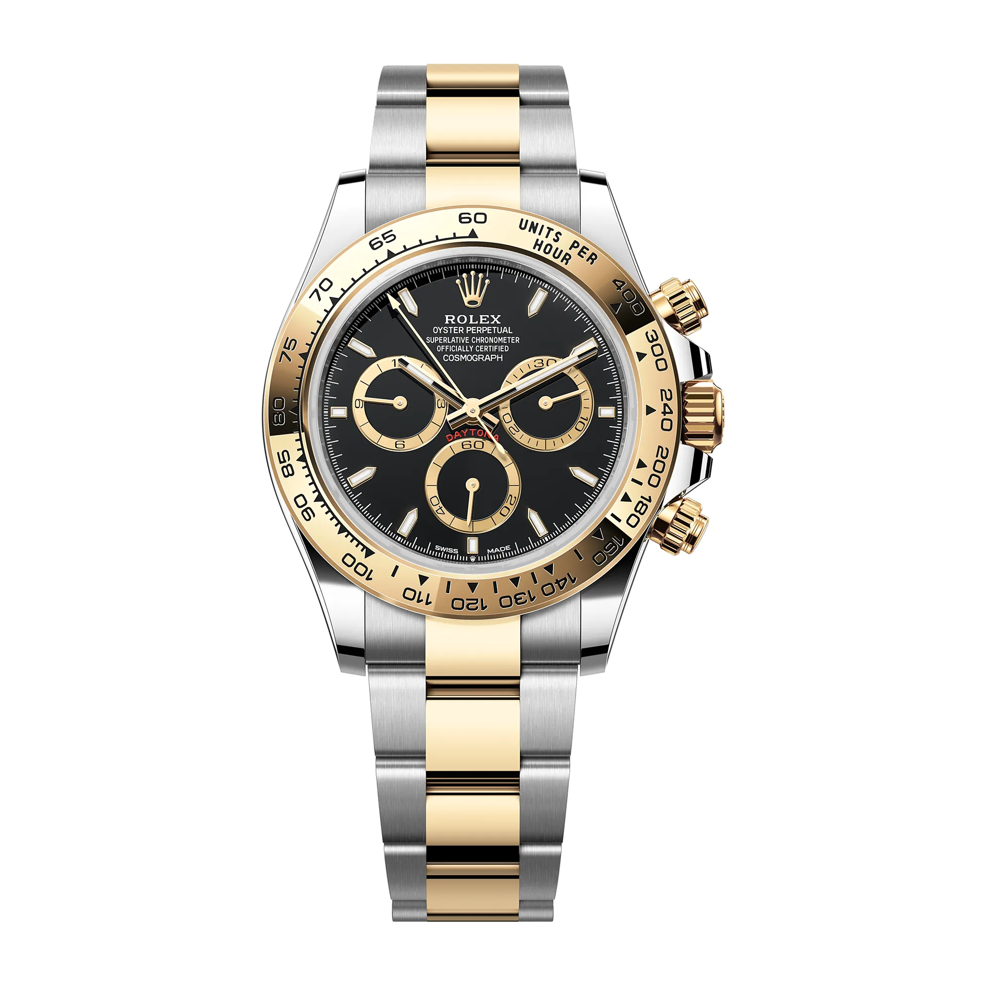 Fake Rolex Replica Watches Two-Tone Yellow Gold/Steel Black Dial m126503-0003