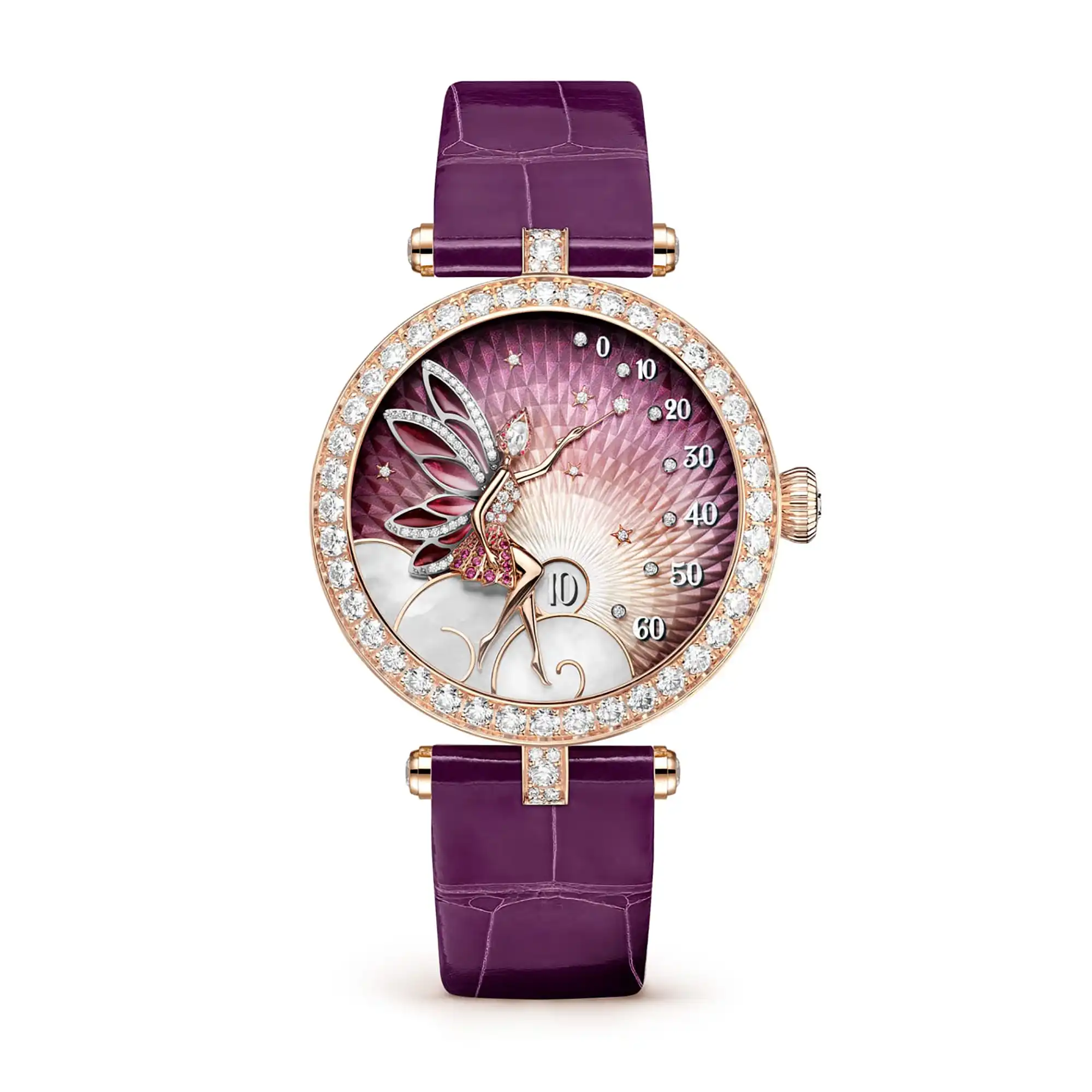 van cleef arpels Lady Feerie Or Rose replica watch VCARPBNJ00