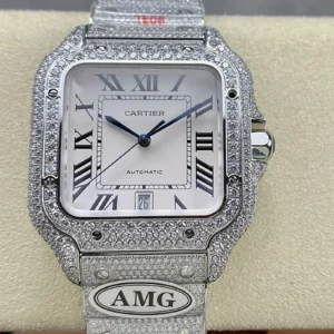 bust down cartier iced out watch wsxc1735231370599 0