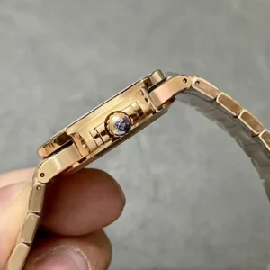 patek philippe replica nautilus ladies rose gold gemset bezel 7118 1300r 001 wsxc1736624131320 5