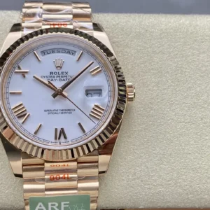 replica rolex watch day date 40 president everose gold m228235 0032 arf wsxc1736165858240 0