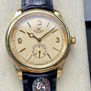 rolex 1908 52508 39mm yellow gold leather strap arabic numerals wsxc1736182923000 0