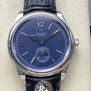 rolex 1908 52509 39mm steel leather strap arabic numerals blue dial wsxc1736182980720 0